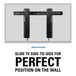 Sanus VLT16B1 Ultra Slim Tilting TV Mount for 40-85"
