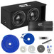 CT Sounds BP-TROPO-2X12D4 Complete Bass Package with Sub Box, Amp, and Wiring Kit