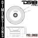 DS18 PRO-GM6B 6.5" 140W RMS Midrange Speaker with Bullet - 8 Ohm