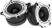 DS18 PRO-TW120 3” PRO Aluminum Super Bullet Tweeter with Built in Crossover - Silver