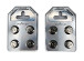 Sky High Car Audio Flat 4 Post Style Battery Terminals - Aluminum (Pair)
