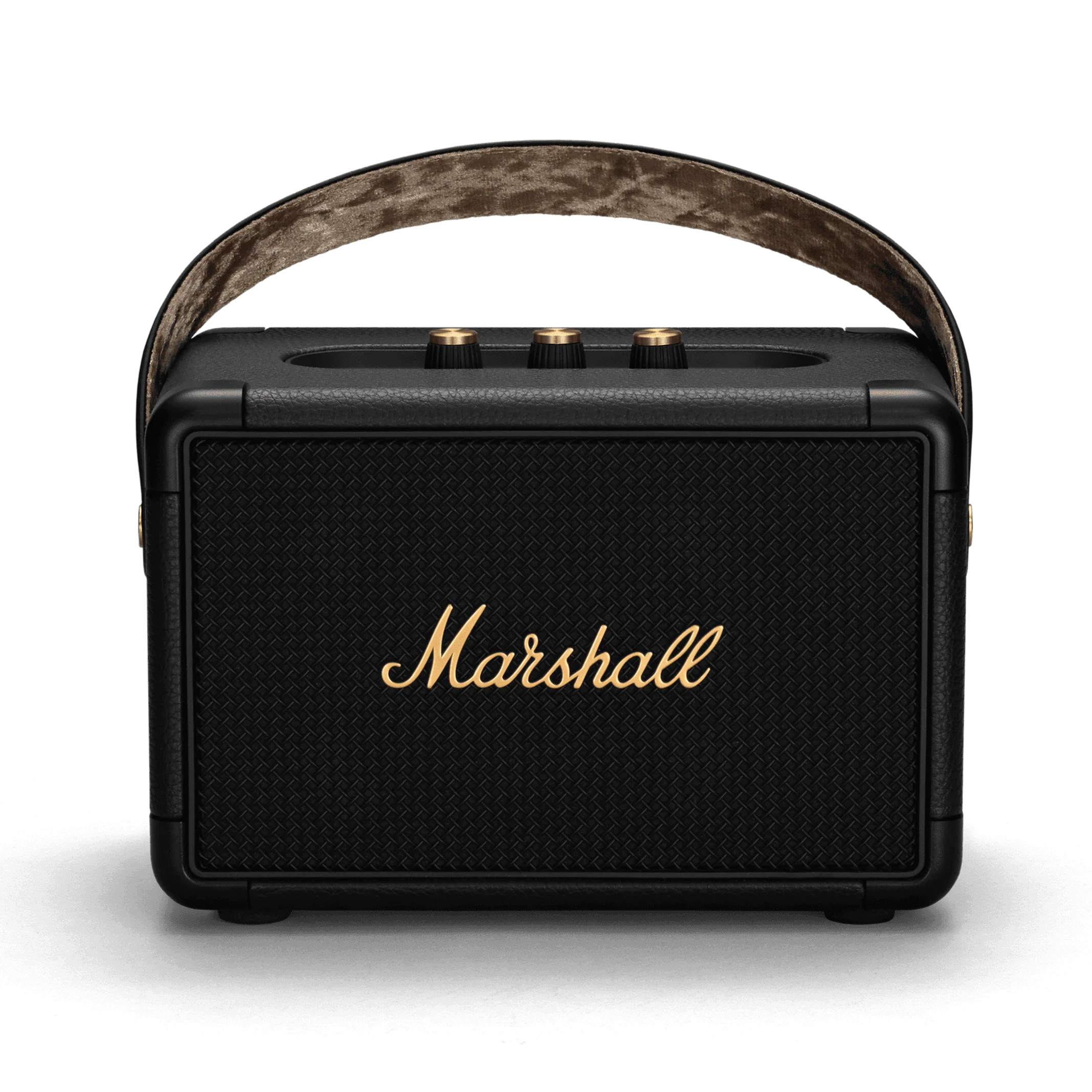 Marshall マーシャル キルバーン II Black & Brass Marshall Kilburn II Portable Bluetooth Speaker - Black/Brass