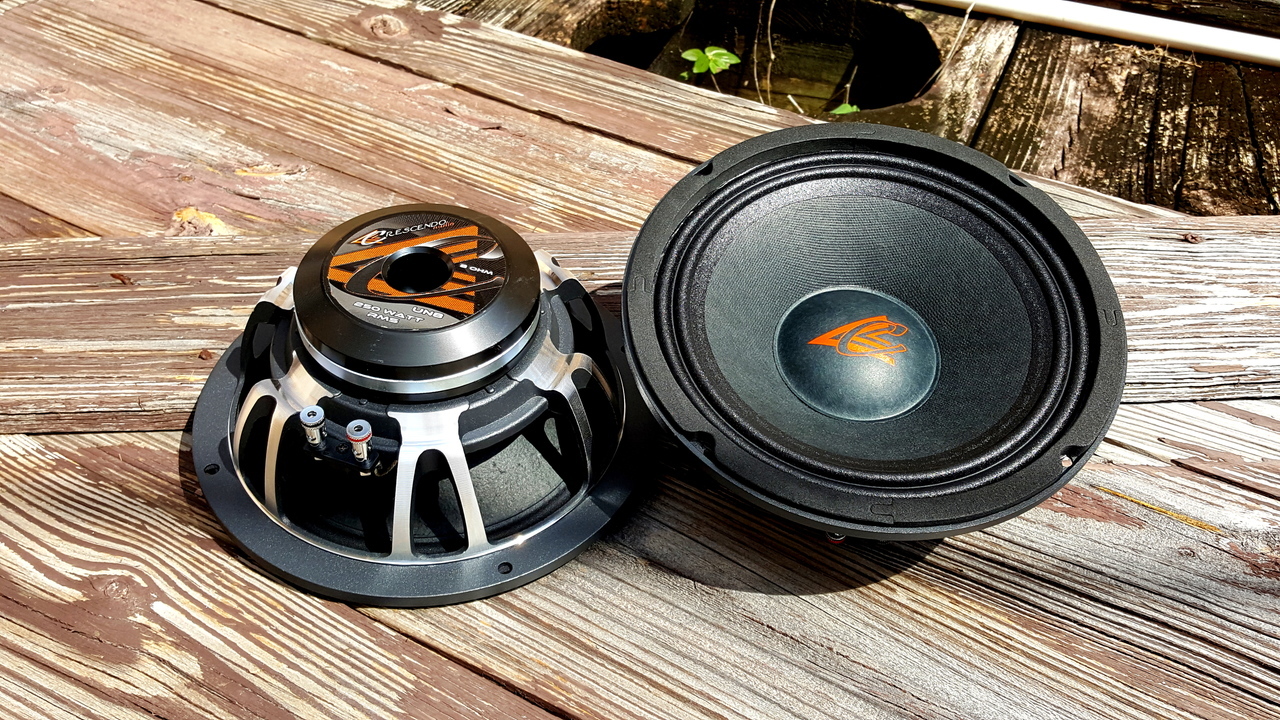 crescendo 8 inch speakers