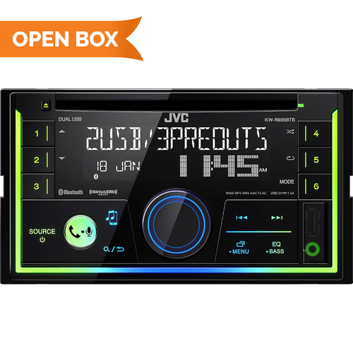 JVC KW-R935BTS CD 2-DIN Receiver - Open Box - Singh Electronics