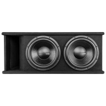 XXX XBX800B Dual 8 in. Bass Box with Amplifier & Wiring Kit 800W Black  Woofers 