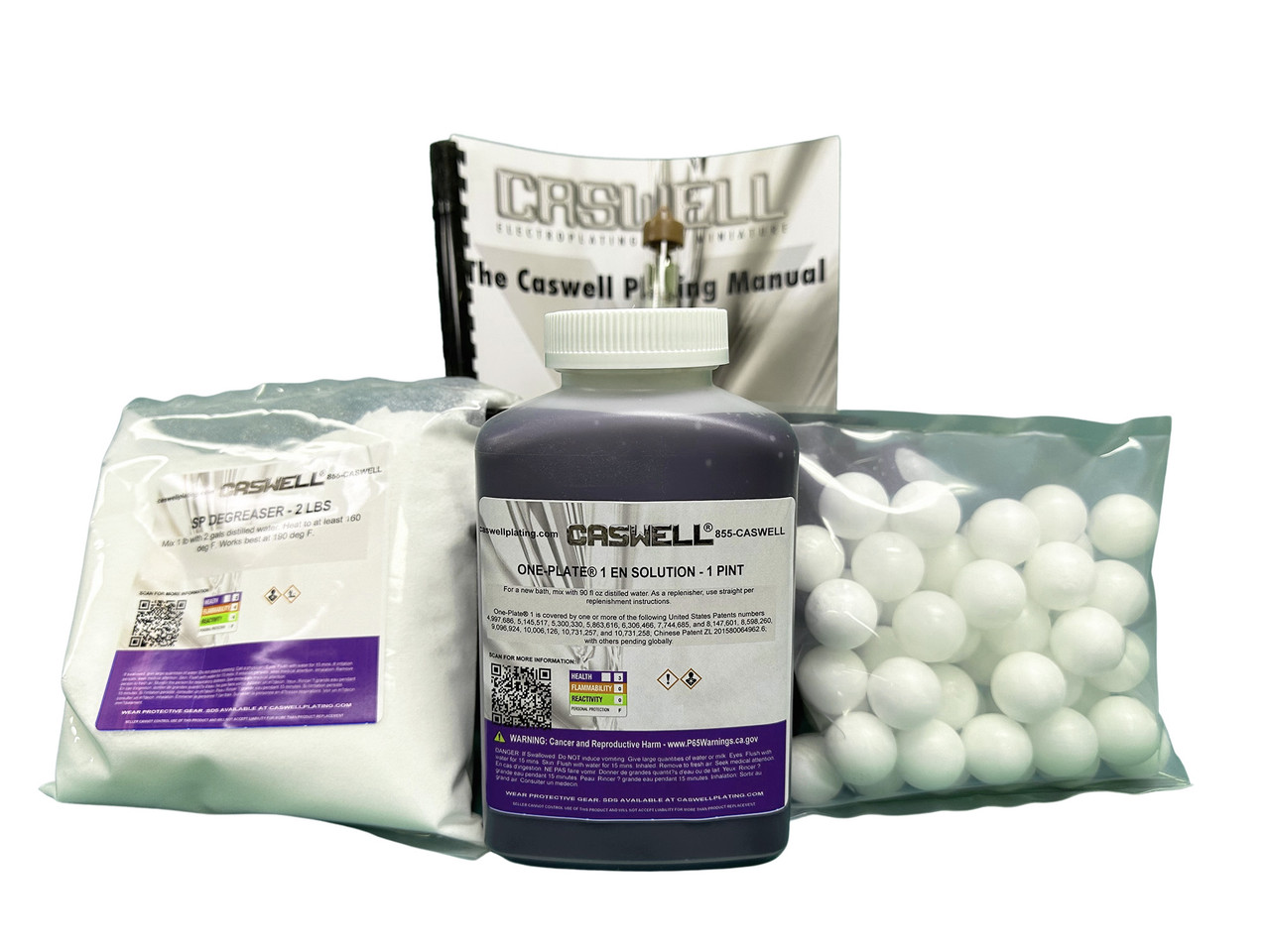 Caswell OnePlate® 1 Electroless Nickel Kit