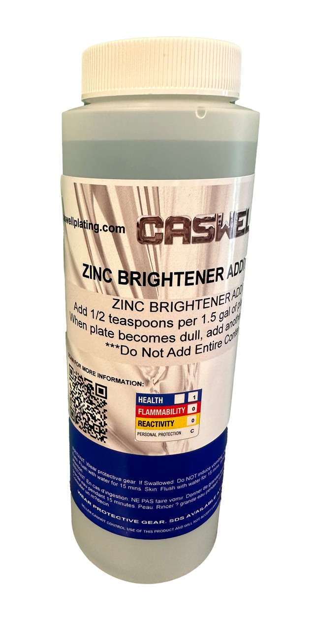 ZINC BRIGHTENER ADDITIVE 8 OZ - Caswell Inc
