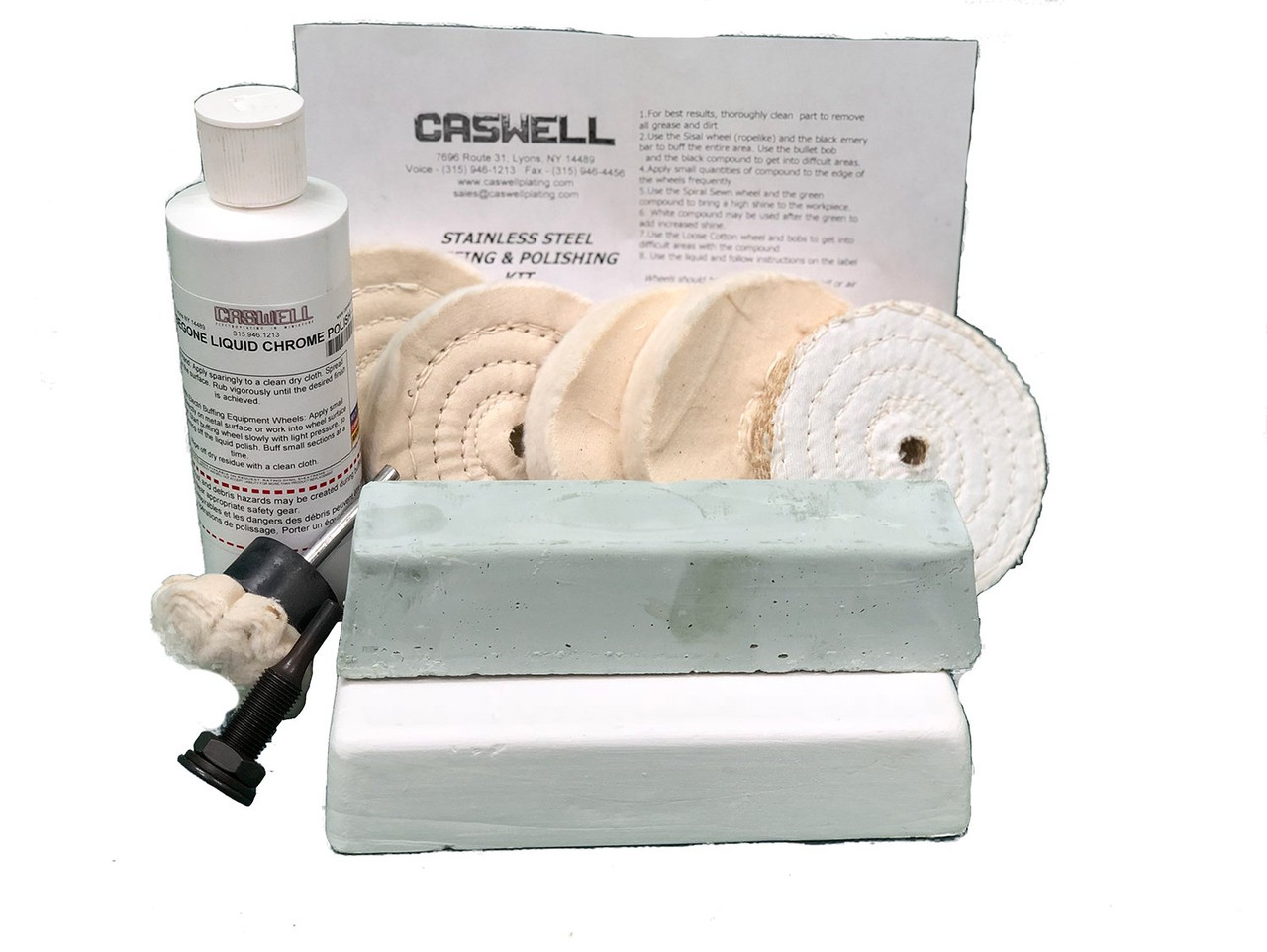 Caswell Stainless Steel Polishing Kit