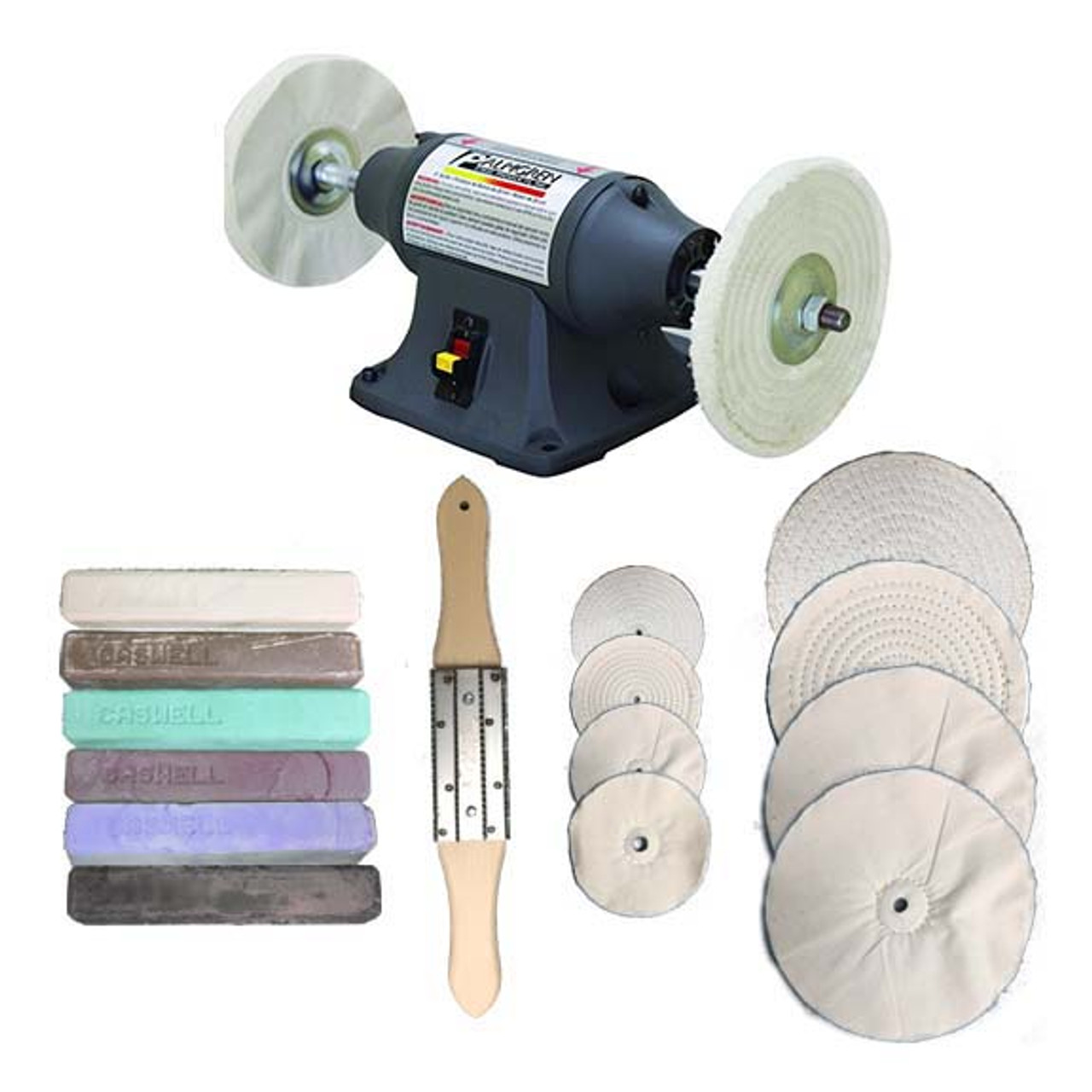 Wood and Acrylic Buffing Kit (Includes Machine) - Caswell Inc