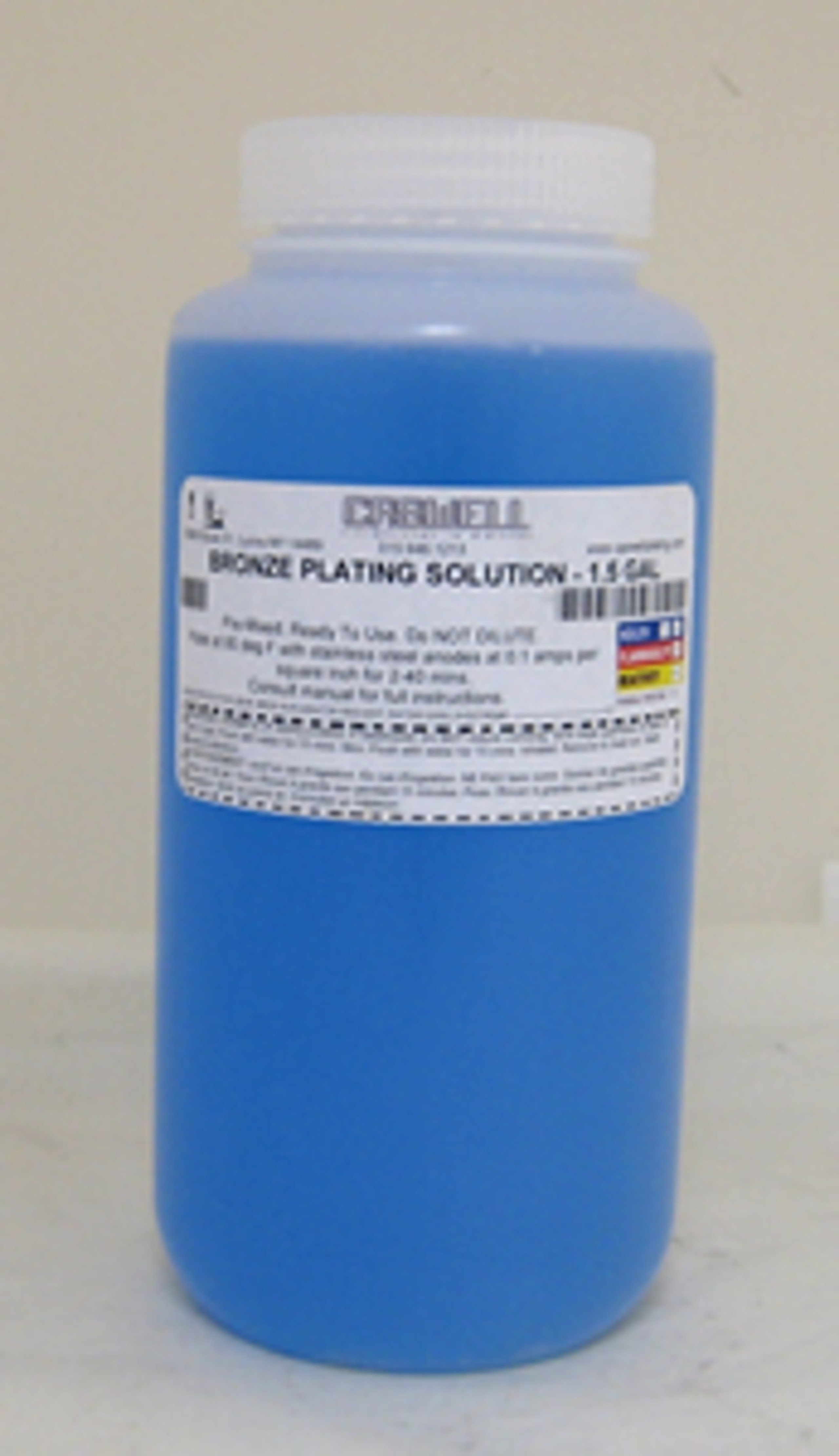 BRONZE PLATING SOLUTION 1.5 GAL Caswell Inc