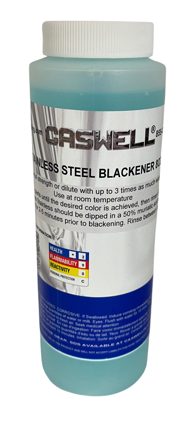 STAINLESS STEEL BLACKENER 8OZ Caswell Inc