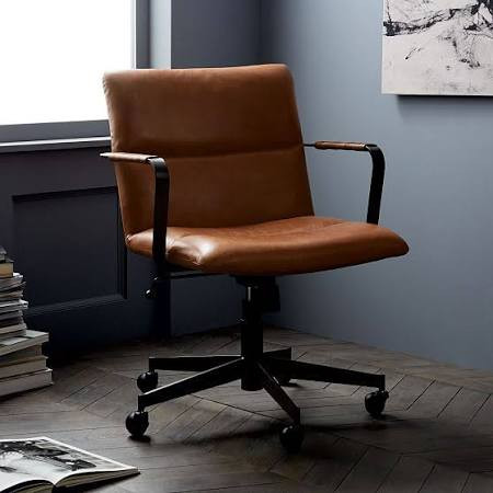 Cooper Mid-Century Office Chair Brown