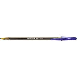 Bic Cristal Ballpoint Stick Pen, Blue Ink, Bold, Dozen