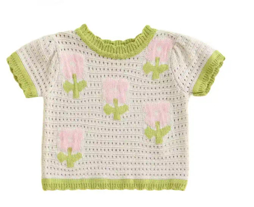 Knit Floral Top