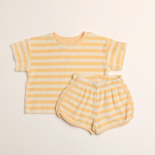 Terry Cloth Tee & Shorts Set