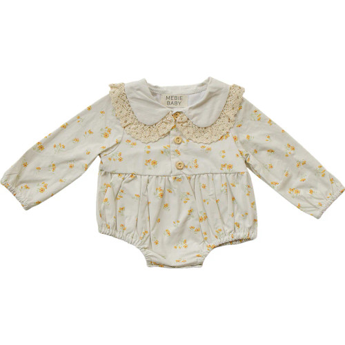 Floral Button Romper