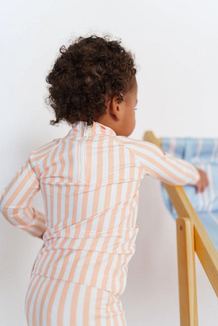 Striped Two-Piece Swim Set