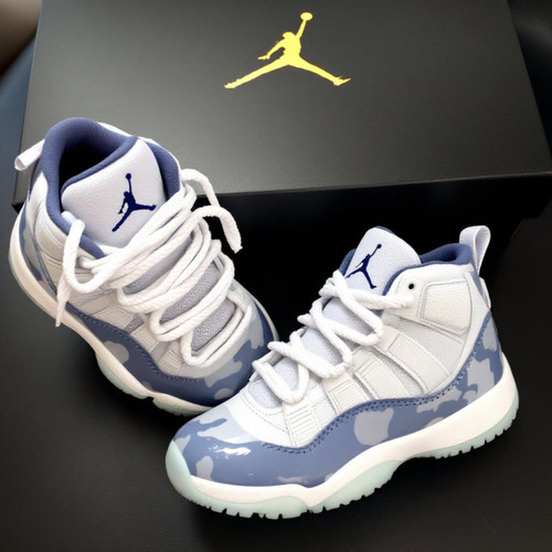 Blue and White Jordan Shoes