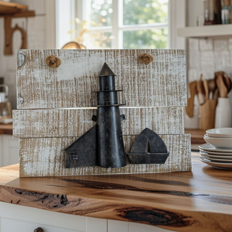 Rustic Country Lighthouse Decor