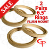 GP 6.5" Flush Mount Speaker Rings 2 Pair 