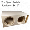 TRU SPEC Prefab Dual 8" Subwoofer Enclosure Sundown SA 