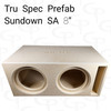 TRU SPEC Prefab Dual 8" Subwoofer Enclosure Sundown SA 