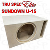 TRU SPEC Elite Prefab Single 15" Subwoofer Enclosure Sundown U 15" 