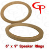 1 Pair 6 x 9 MDF Speaker Rings