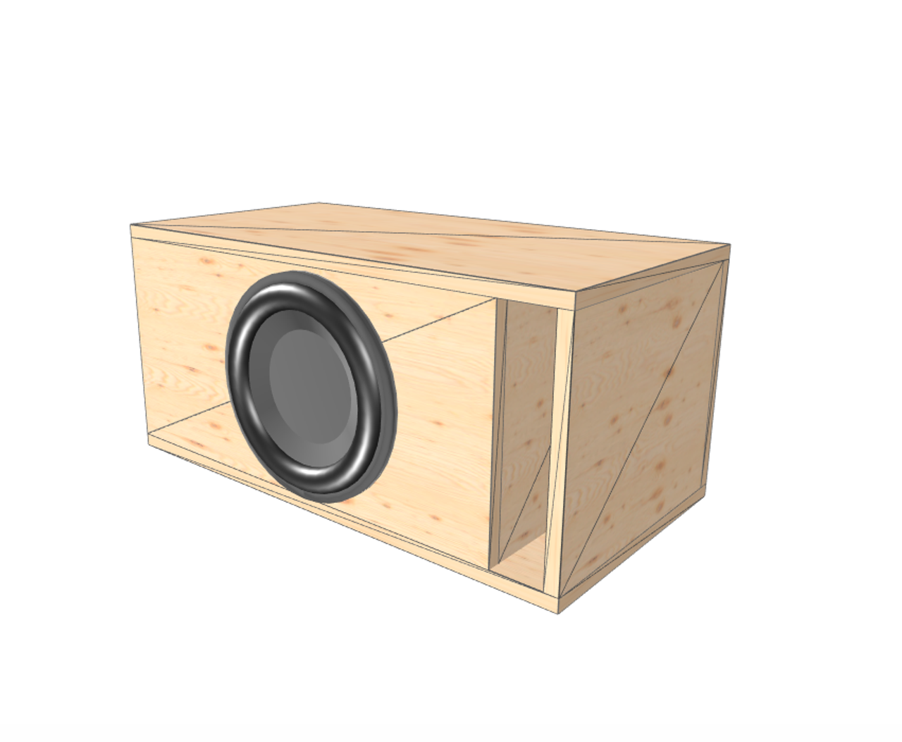 one 12 inch subwoofer box