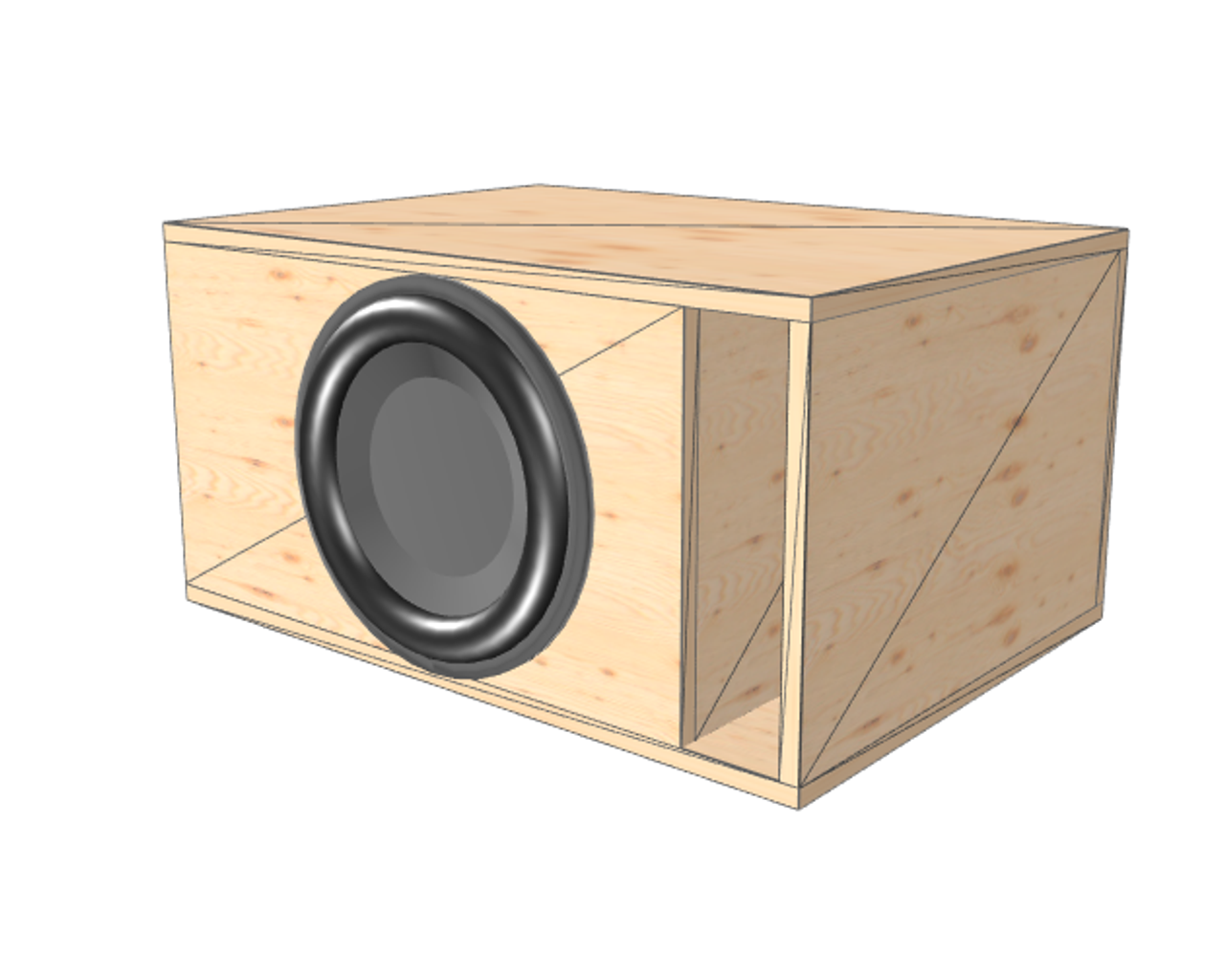 a BOX MINI SCOOP 15 INCH SUBWOOFER BOX DESIGN 15 