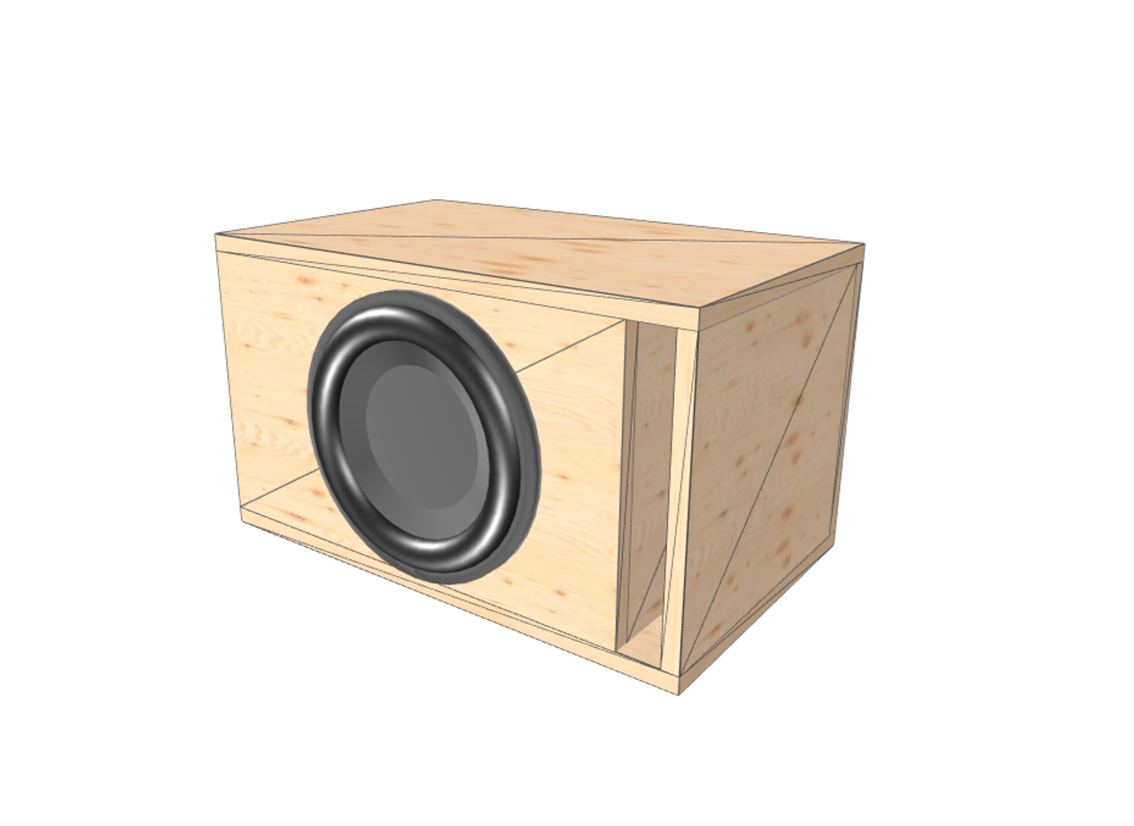 compact 12 inch subwoofer box