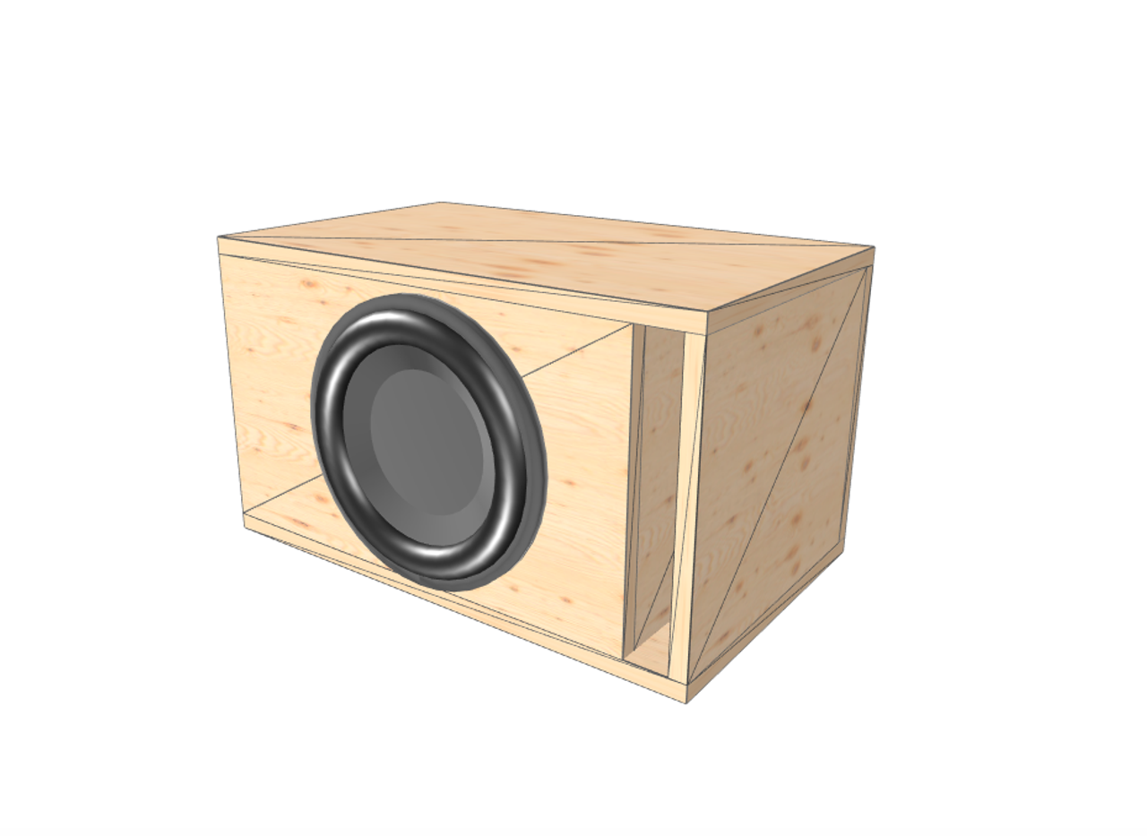 12 inch subwoofer for my home system (first build ever) MINI-SCOOP (?)