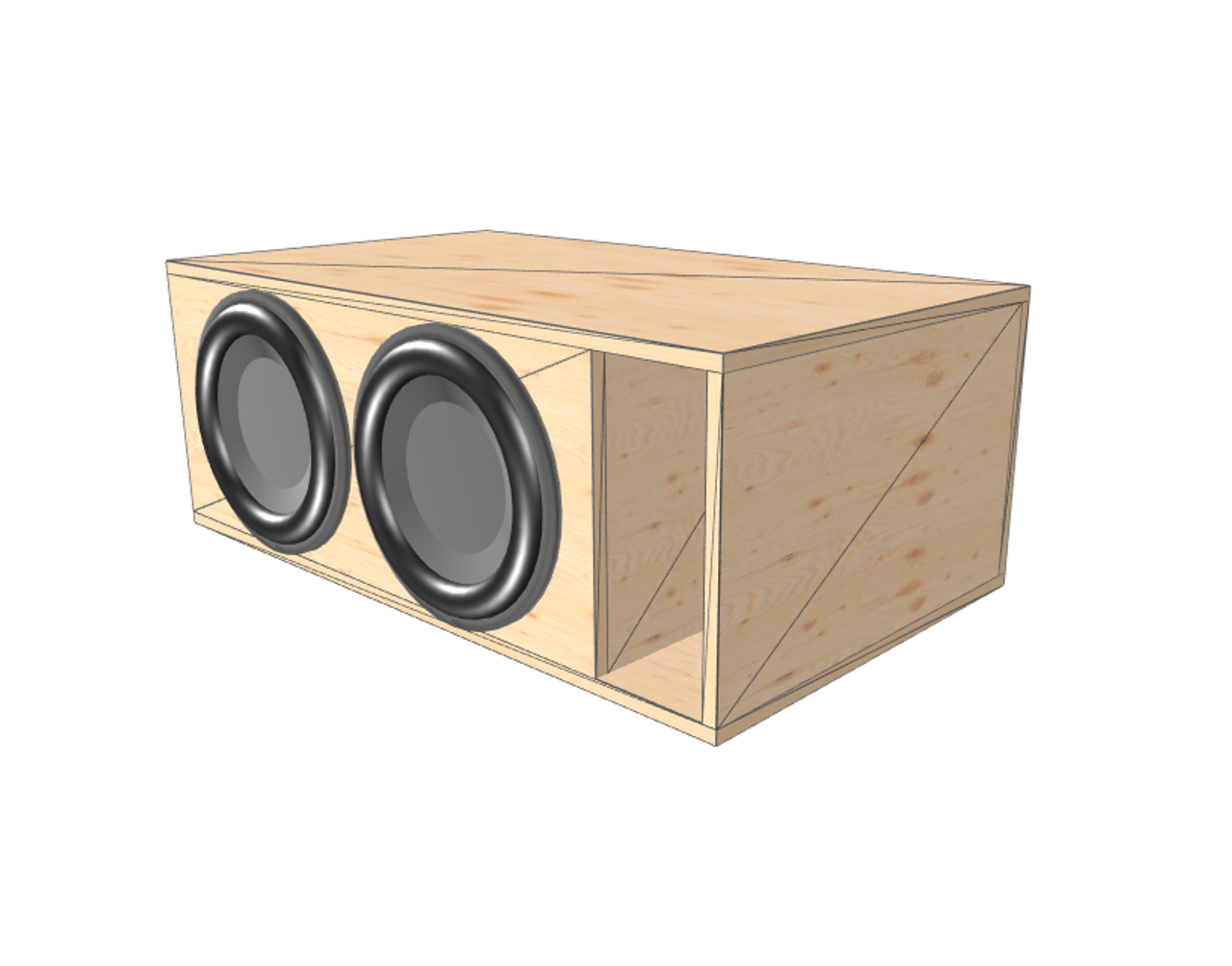 2 15 subwoofer enclosure