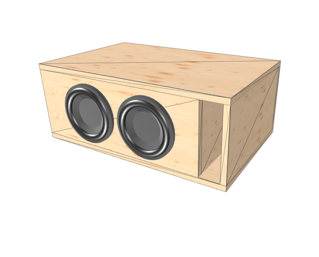 dual 8 inch subwoofer