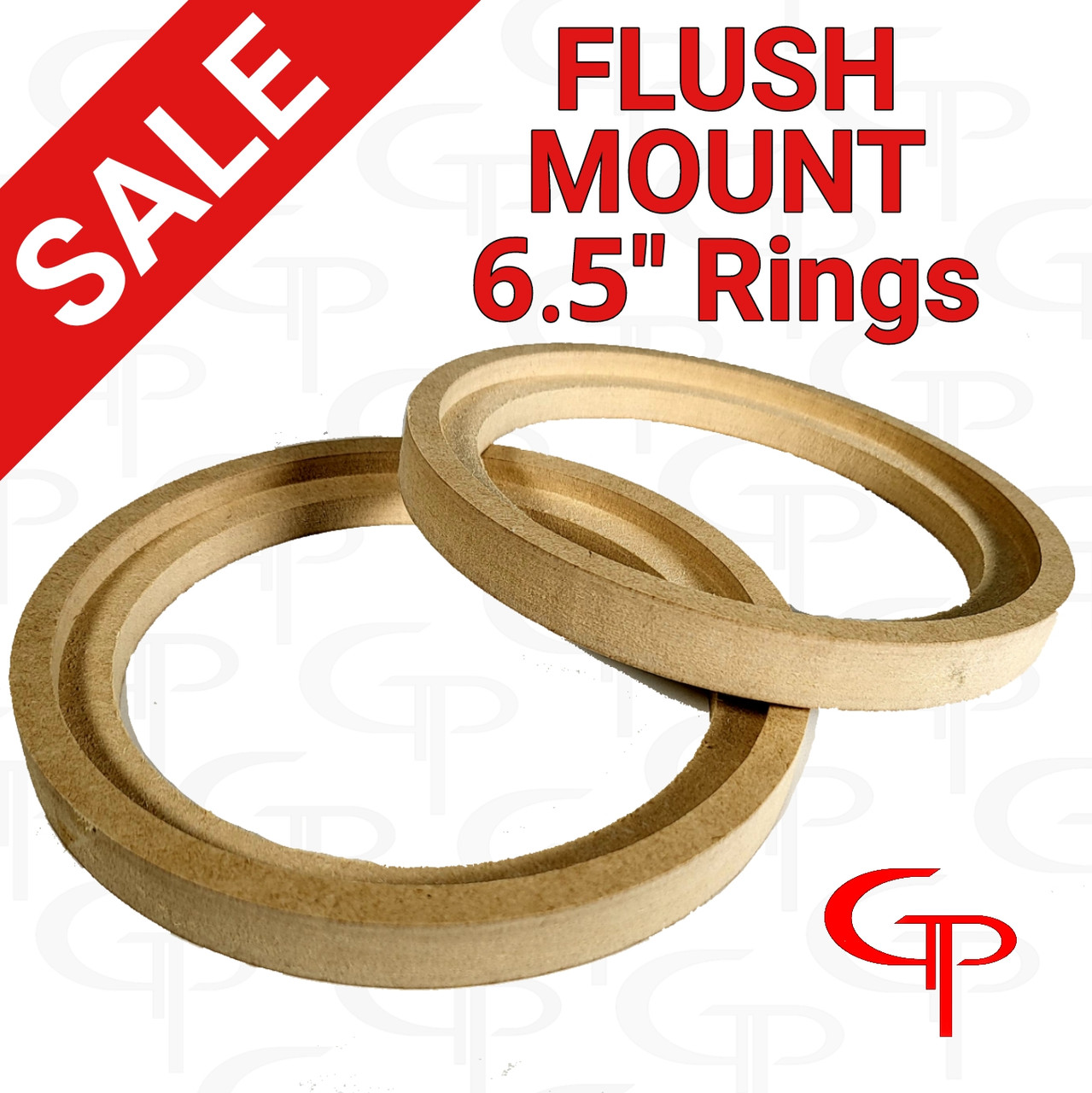 GP 6.5" Flush Mount Speaker Rings 1 Pair 