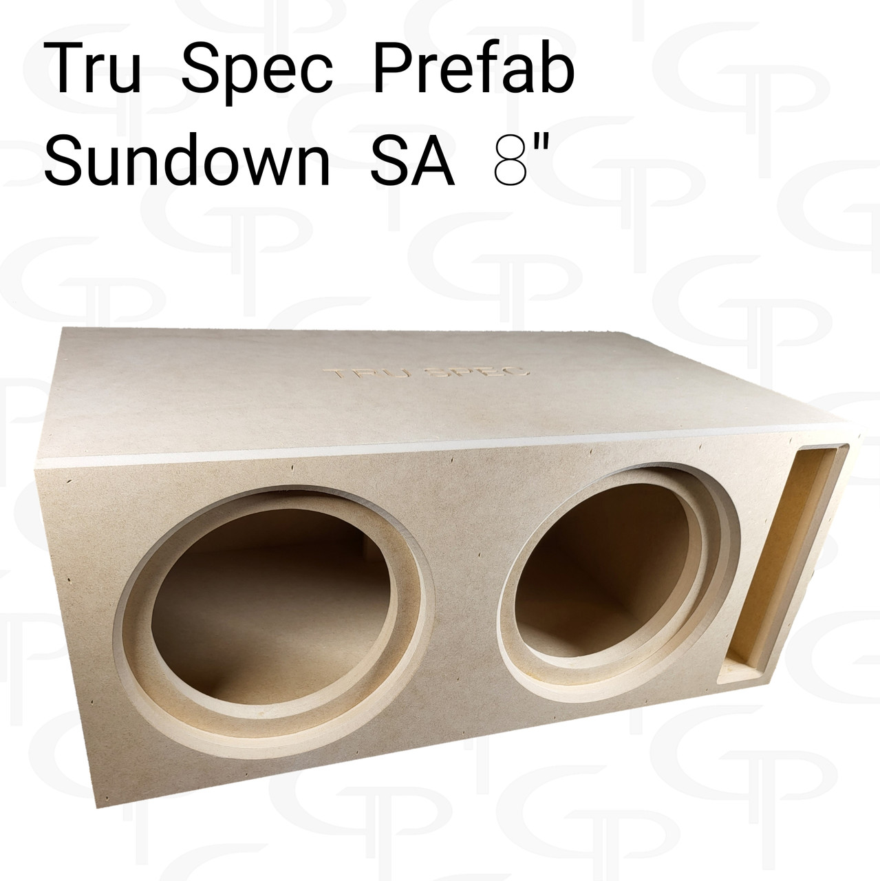 TRU SPEC Prefab Dual 8" Subwoofer Enclosure Sundown SA 