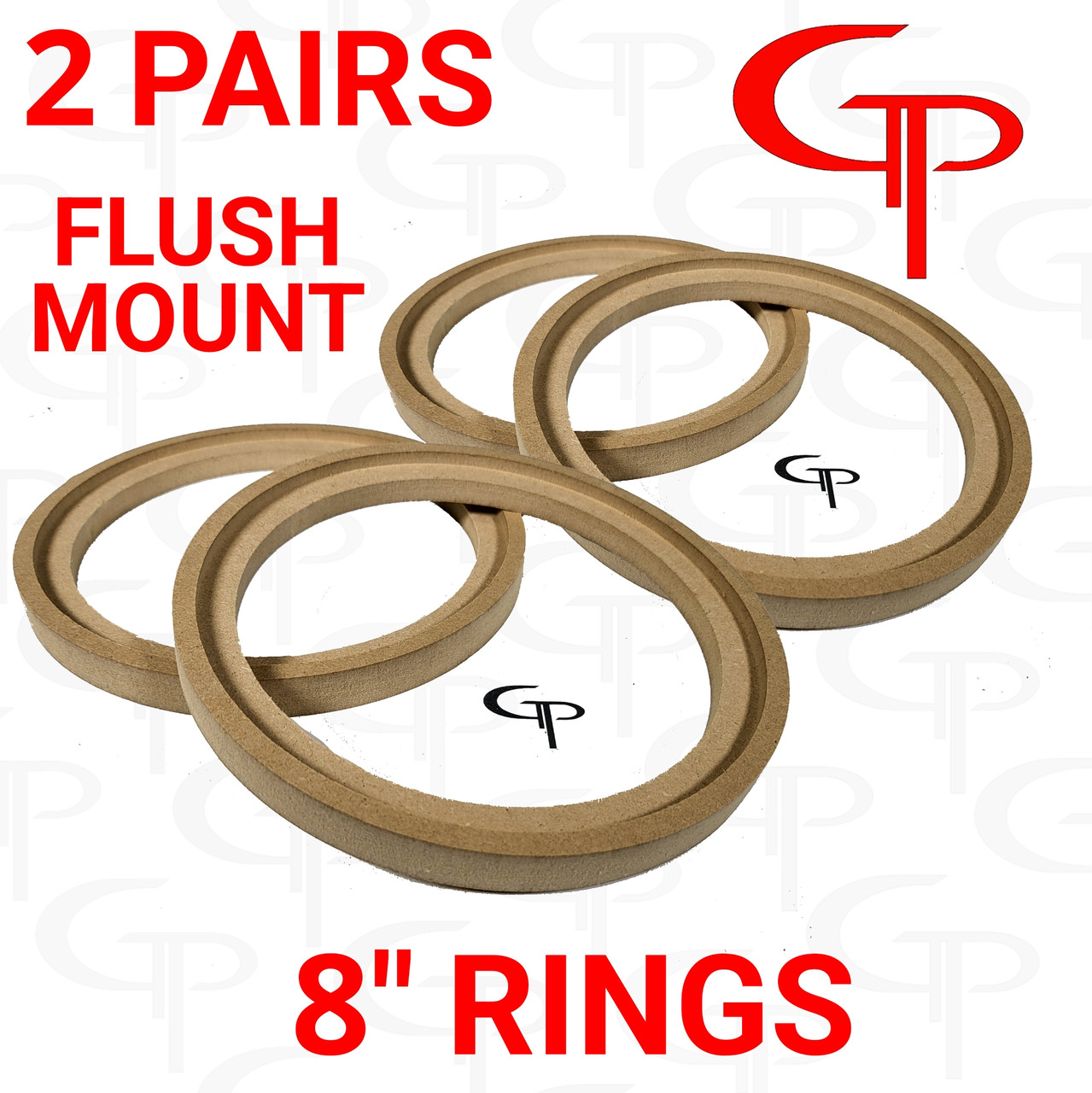 GP 8" Flush Mount Speaker Rings 2 Pairs