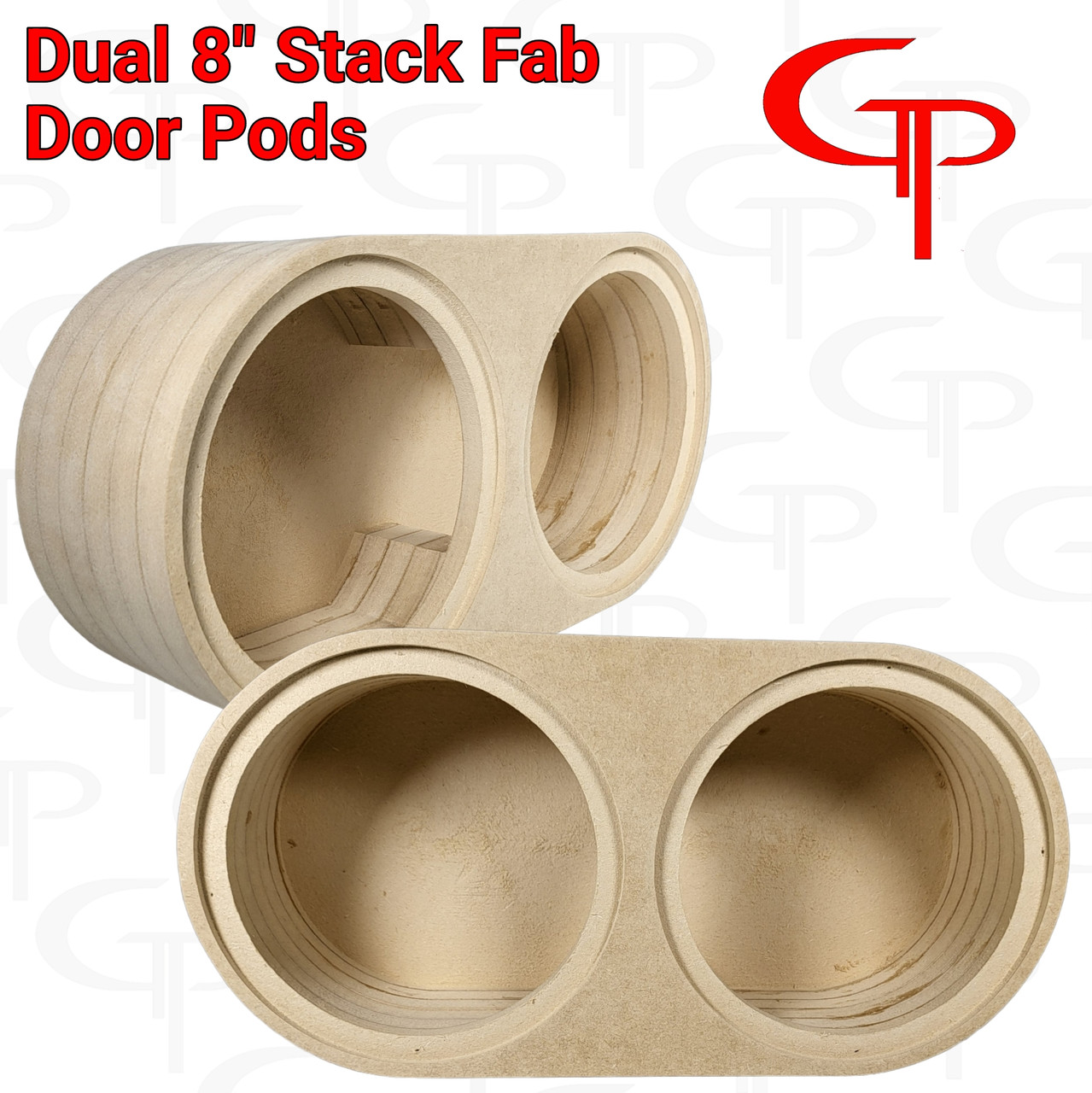 Dual 8" Flush Mount Stack Fab Door Pod Enclosures 