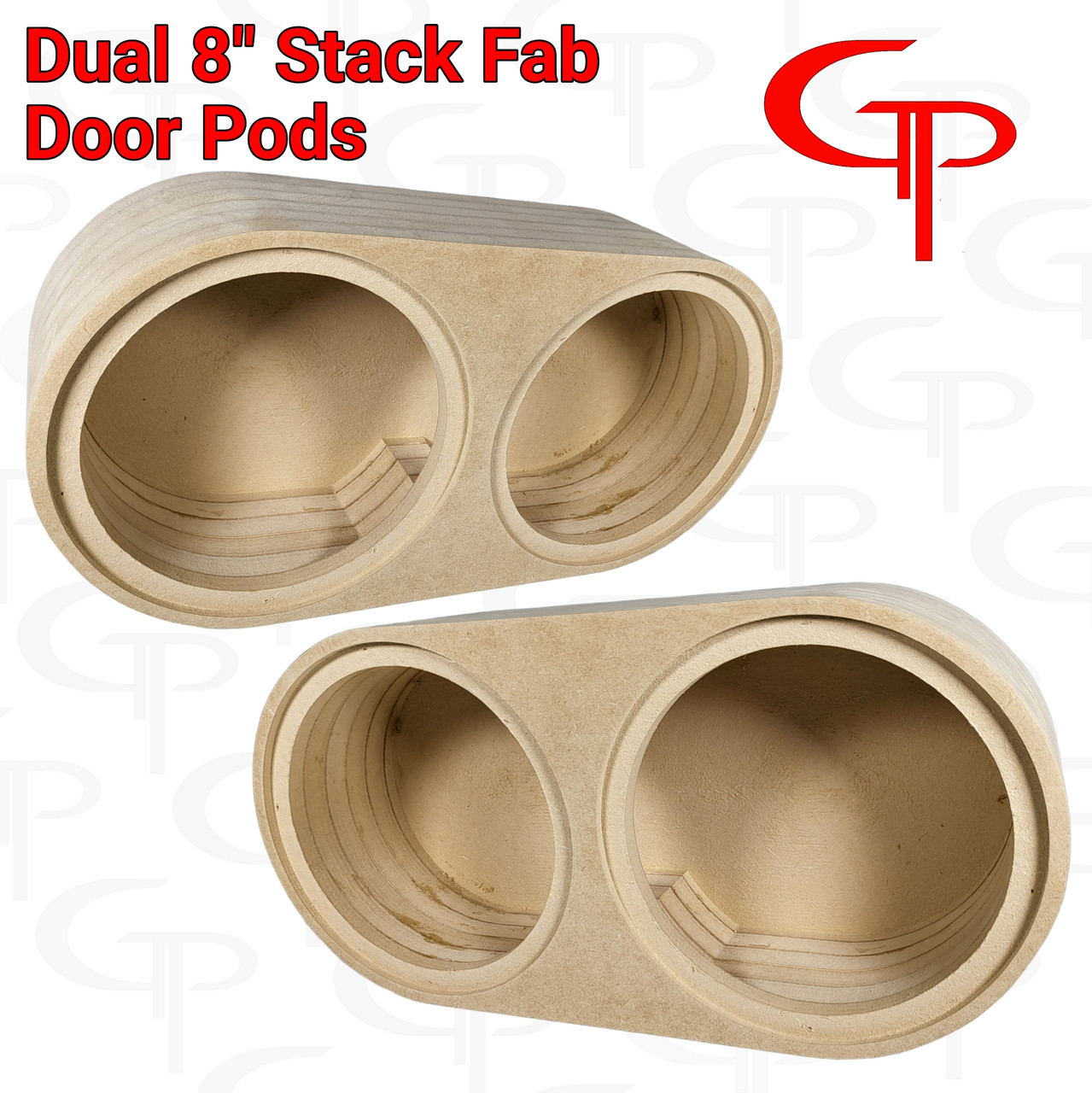 Dual 8" Flush Mount Stack Fab Door Pod Enclosures Customized 