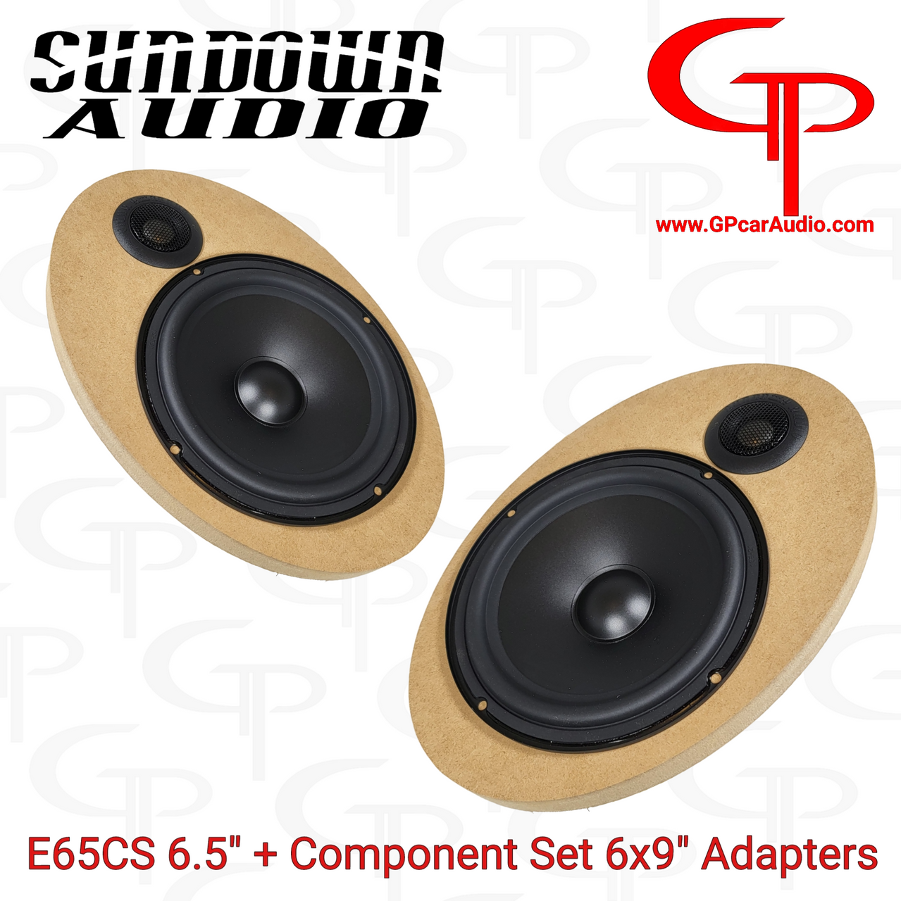 COMBO: E-6.5CS 6.5" Component Speaker Set + 6x9" Adapters (Pair)