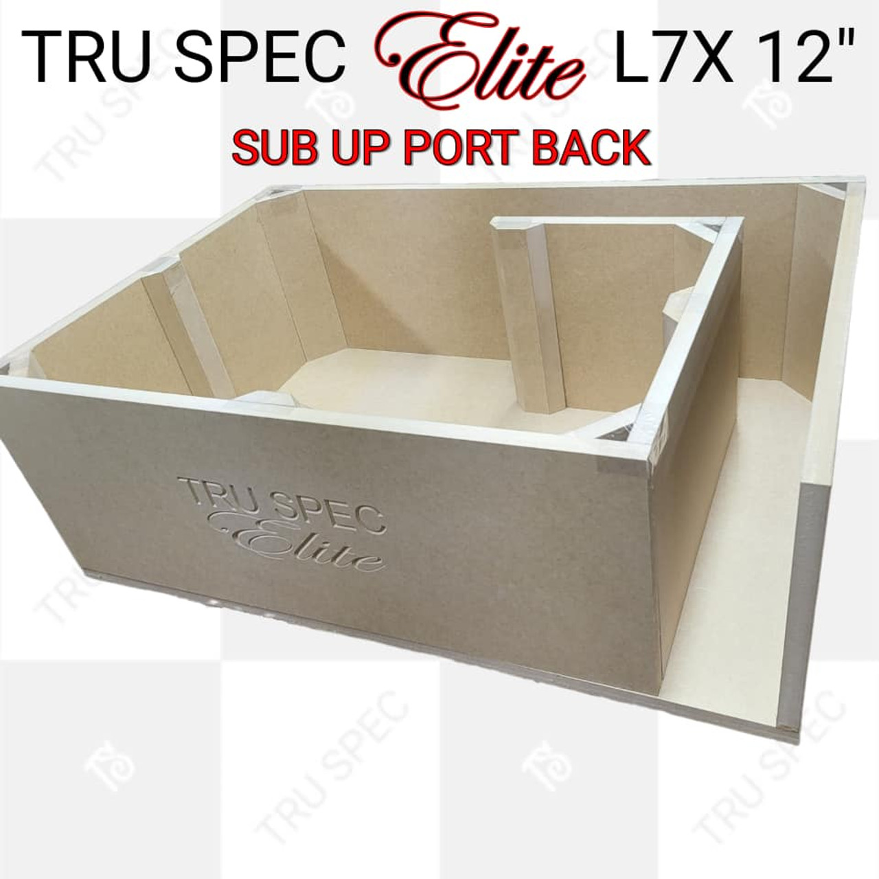 TRU SPEC Elite Prefab Kicker Solo X 12" L7X Sub Up Port Back Subwoofer Enclosure 