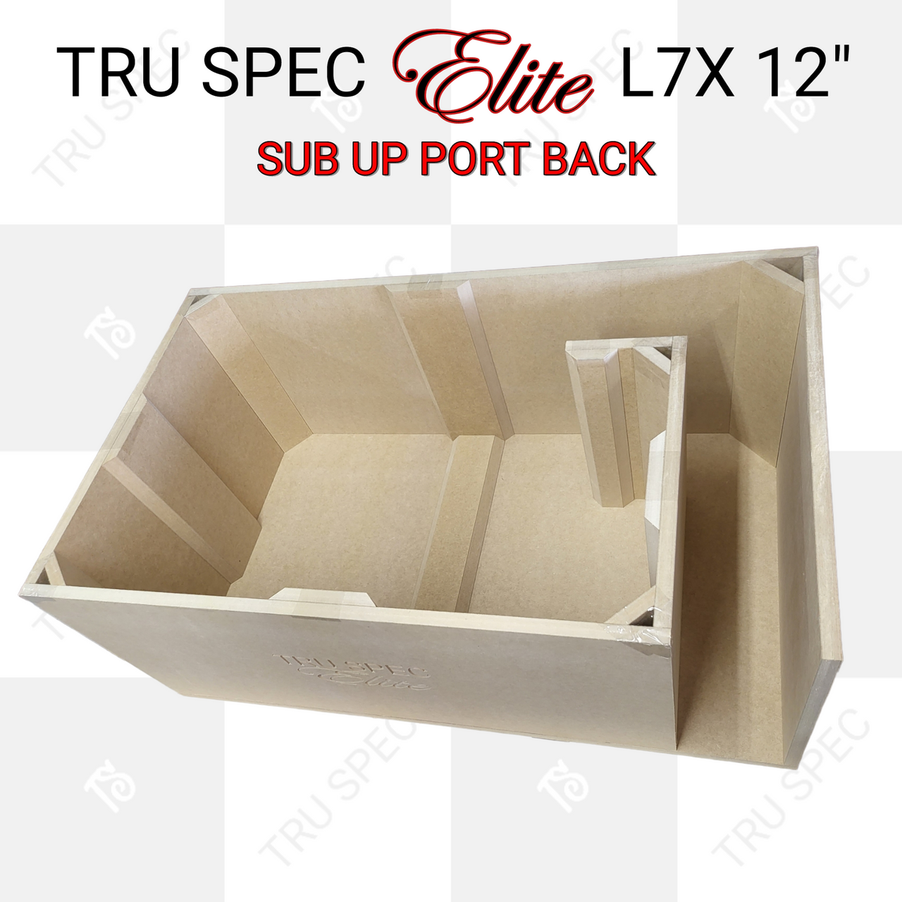 TRU SPEC Elite Prefab Dual Kicker Solo X 12" L7X Sub Up Port Back Subwoofer Enclosure 
