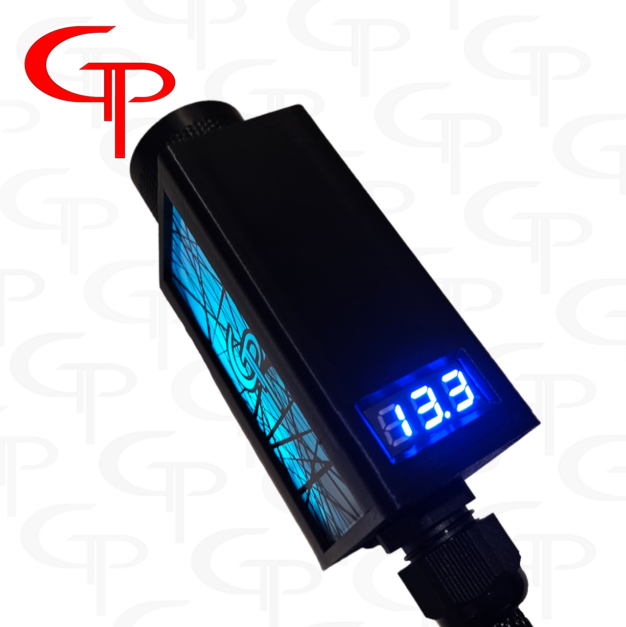 GP Large Industrial Rave RGB LED Bassknob w/  Volt Meter 