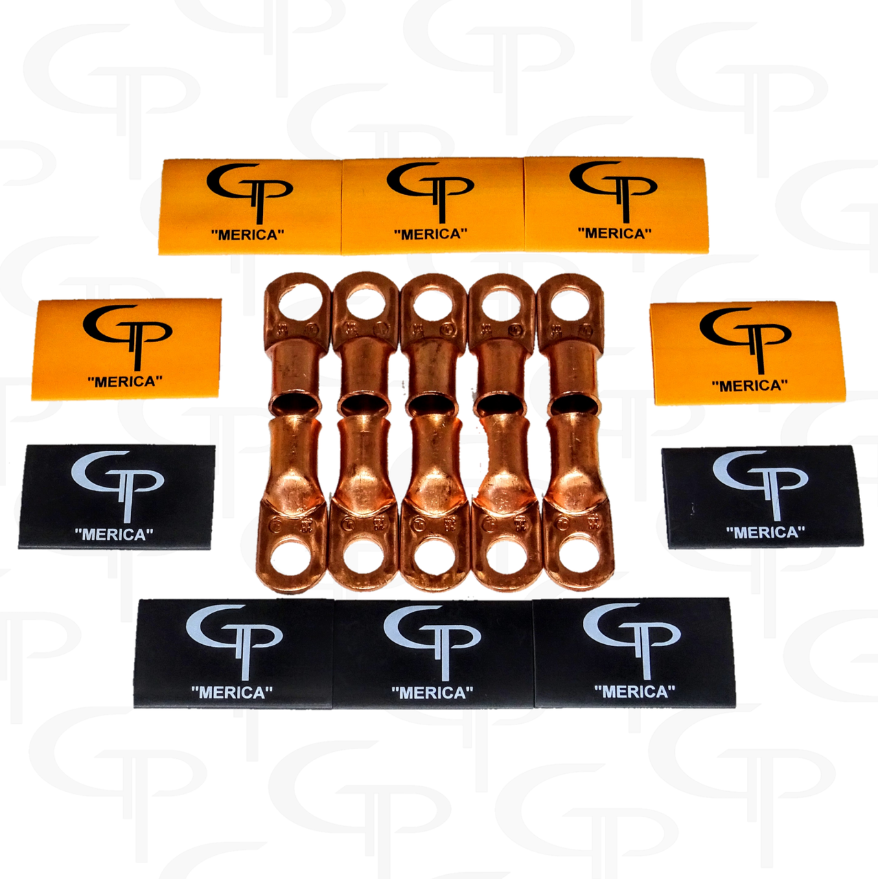 10 Pure Copper Lugs 10 GP Heat Shrink 