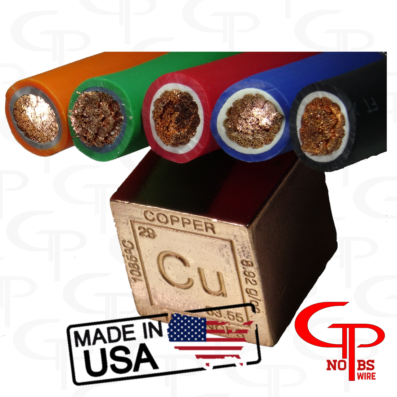 Audiophile Edition GP AUDIO 1/0 'Merica NO BS WIRE OFHC Amp Kit 