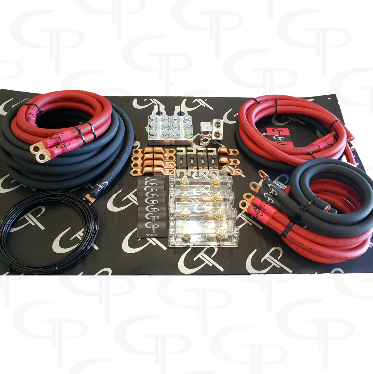  AK-012B - GD Deluxe 0 GAUGE AWG 6000 Watt Car Audio Amplifier  Instalación Cableado Amp Kit : Electrónica