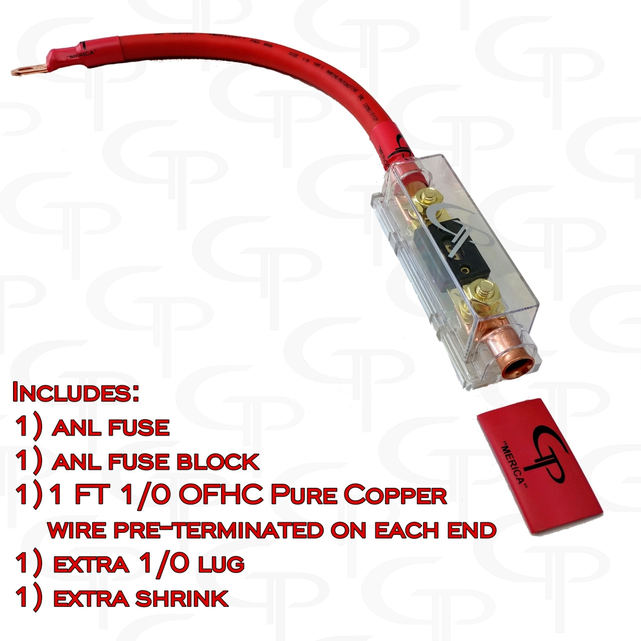 1/0 AWG GP INLINE ANL FUSE BLOCK INSTALL KIT