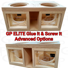 GP ELITE Single 6.5" Compact Glue it & Screw It Sub Enclosure 
