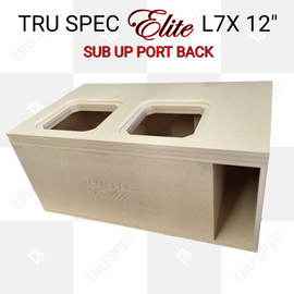 TRU SPEC Elite Prefab Dual Kicker Solo X 12" L7X Sub Up Port Back Subwoofer Enclosure 