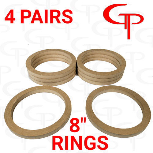  GP 8" Speaker Rings 4 Pairs